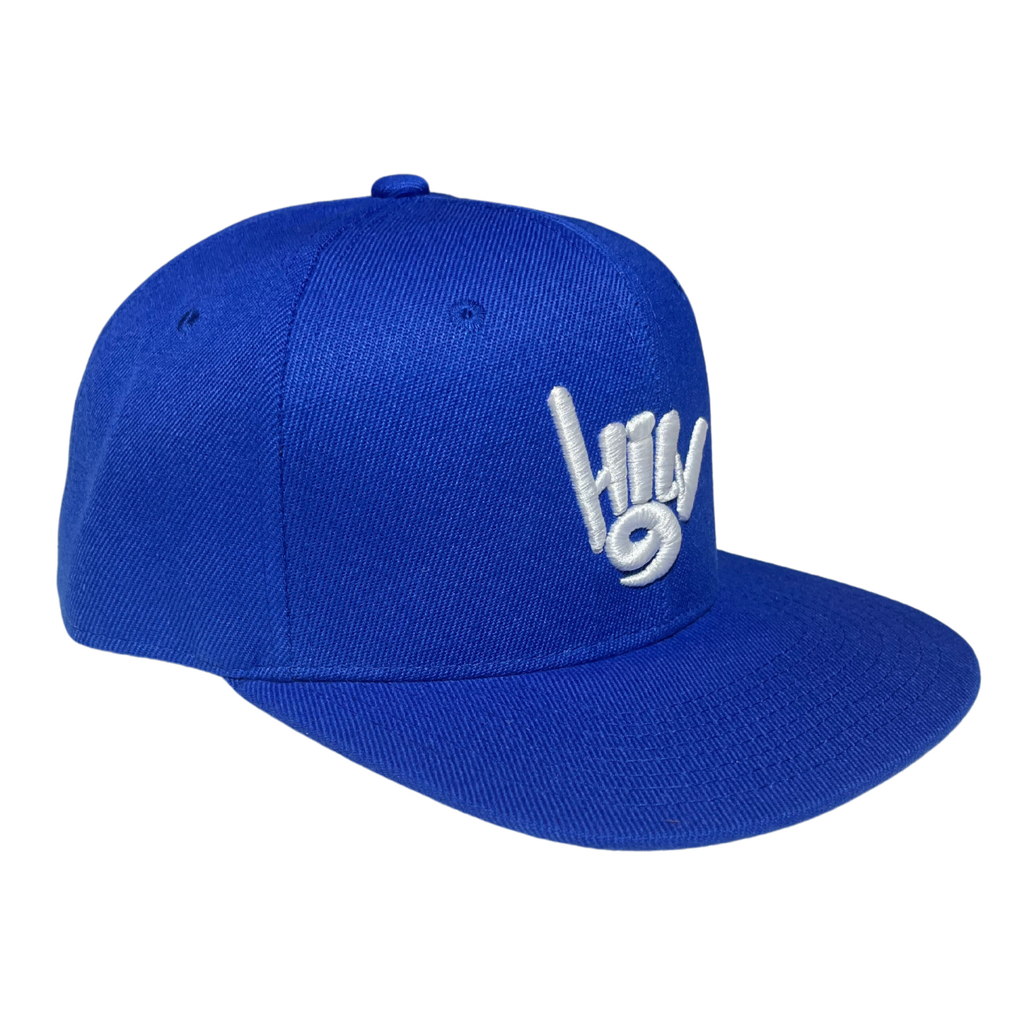 HILV9 Shaka Snapback Royal Blue and White Hat