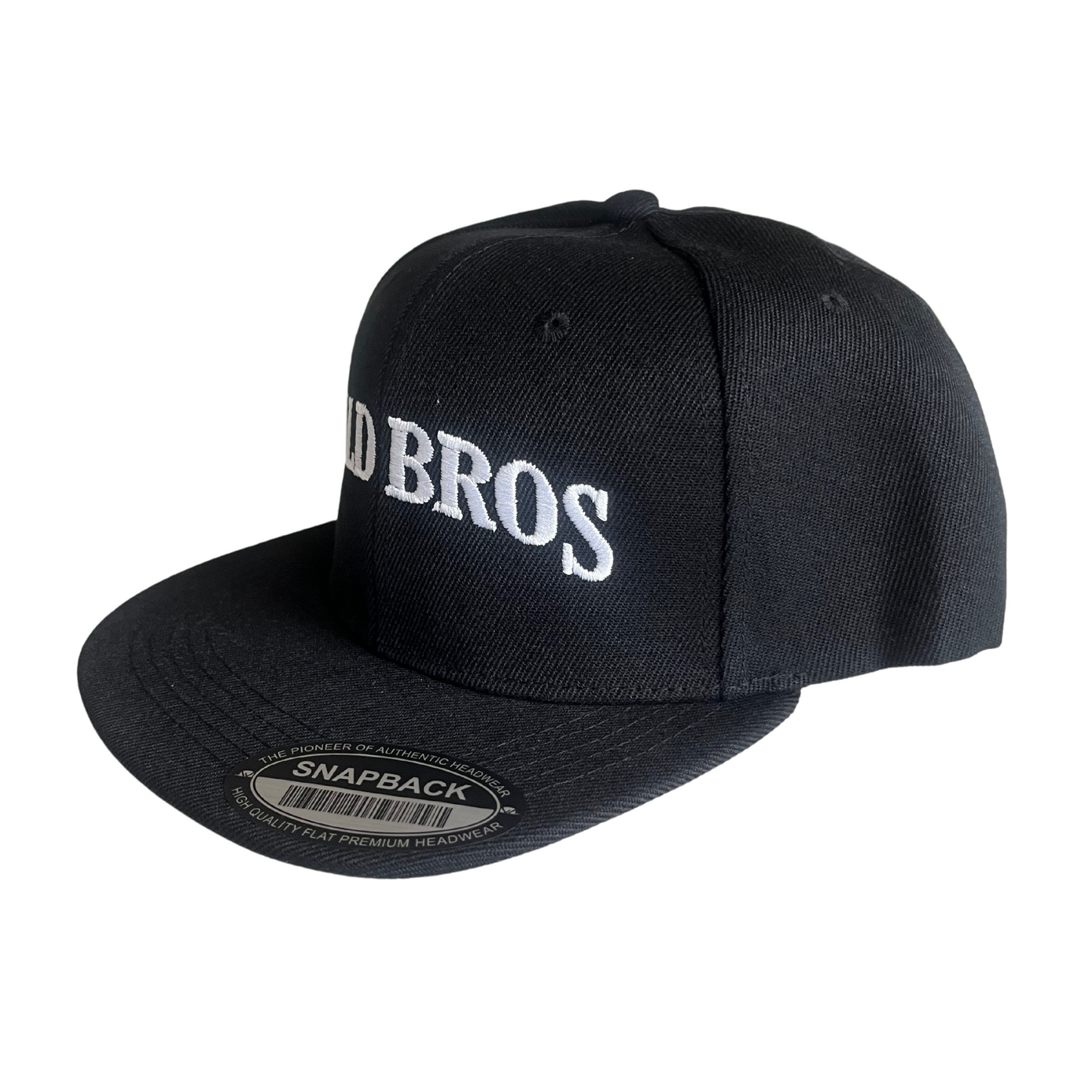 Bald Bros Snapback Black and White Hat