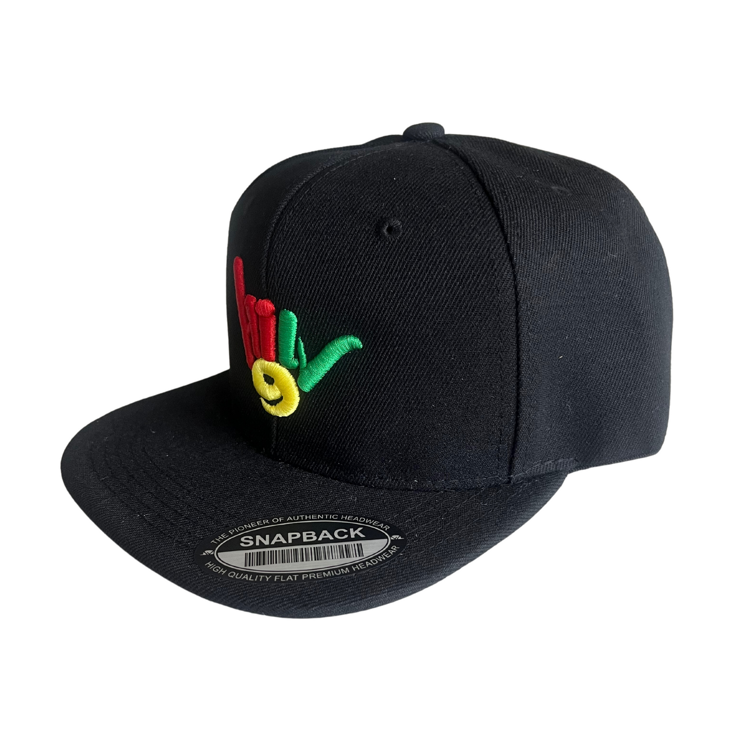 HILV9 Shaka Snapback Black Rasta Hat