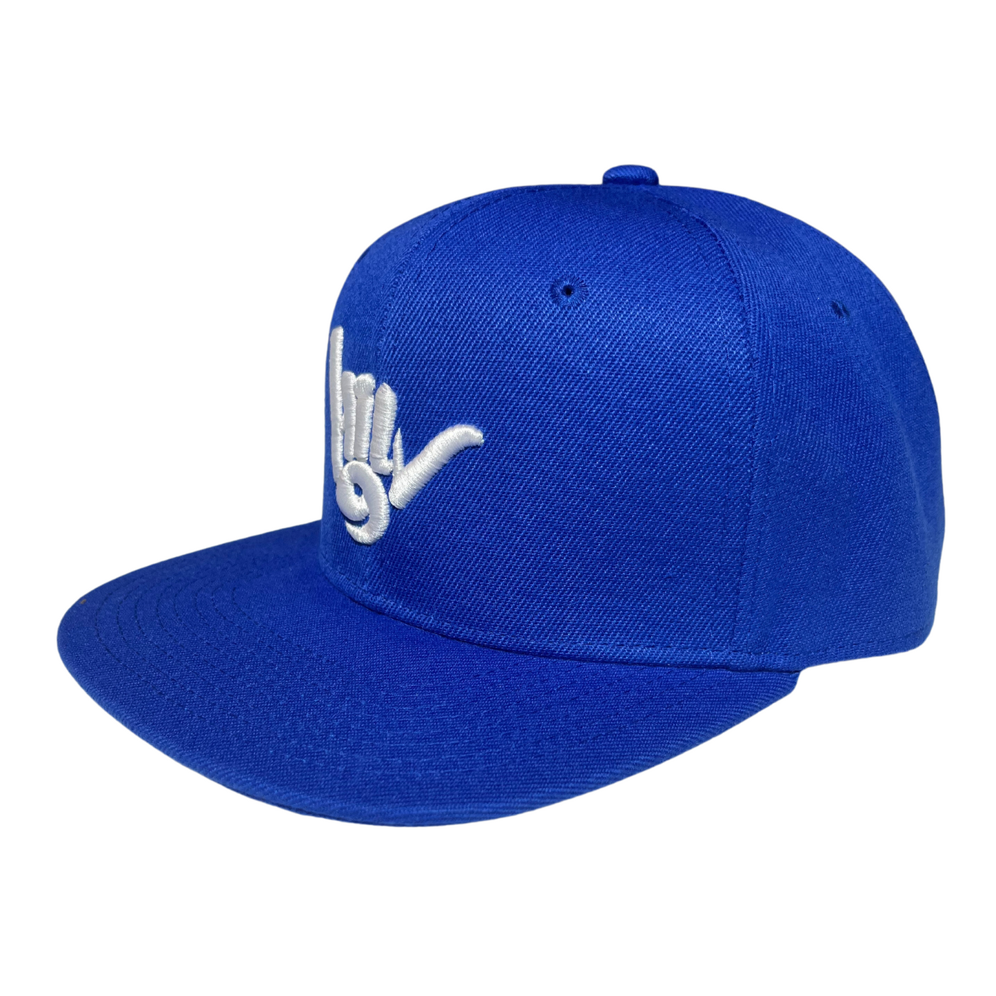 HILV9 Shaka Snapback Royal Blue and White Hat