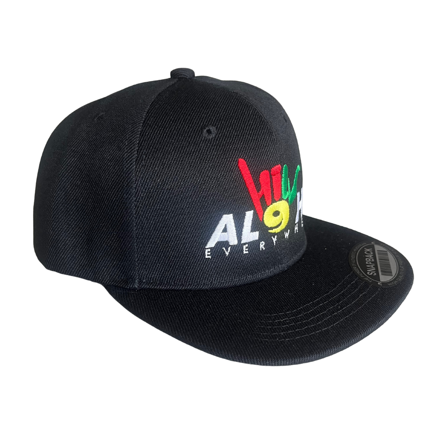 HILV9 Aloha Everywhere Snapback Black Rasta and White Hat