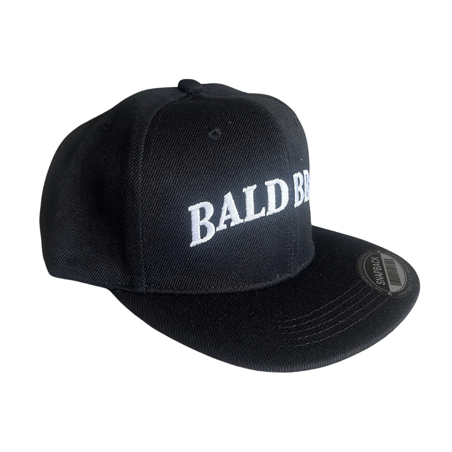 Bald Bros Snapback Black and White Hat
