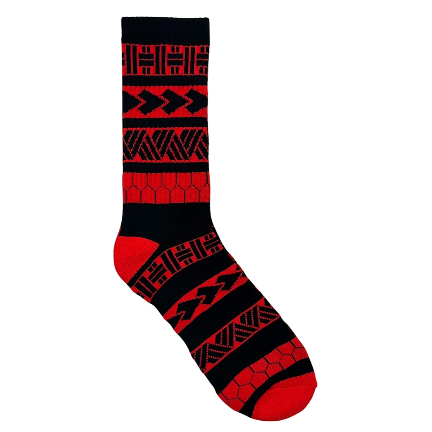 Footwork Brand Tribal Black and Red Socks