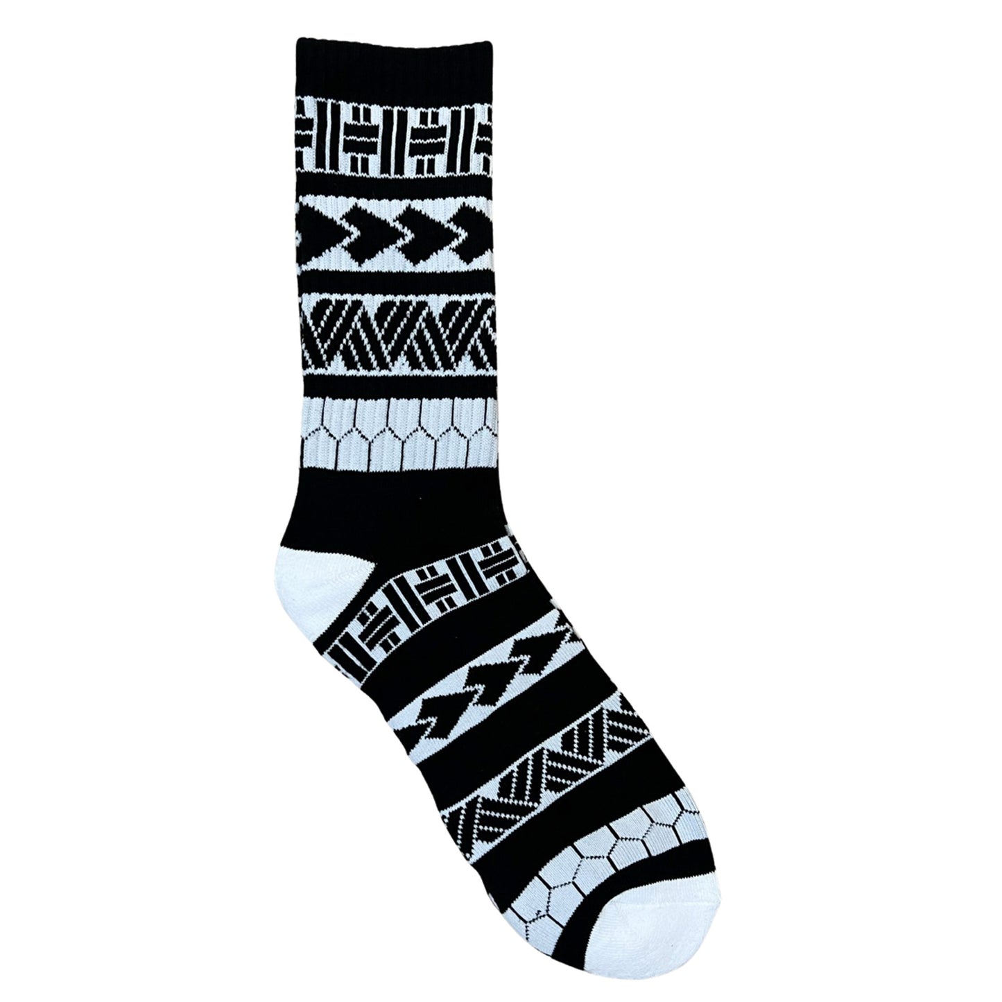 Footwork Brand Tribal Black and White Socks