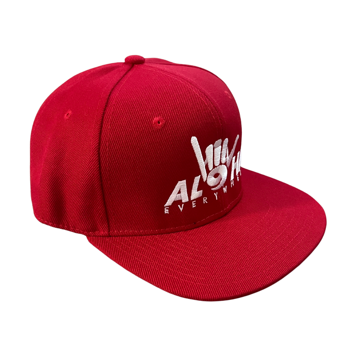 HILV9 Aloha Everywhere Snapback Red and White Hat