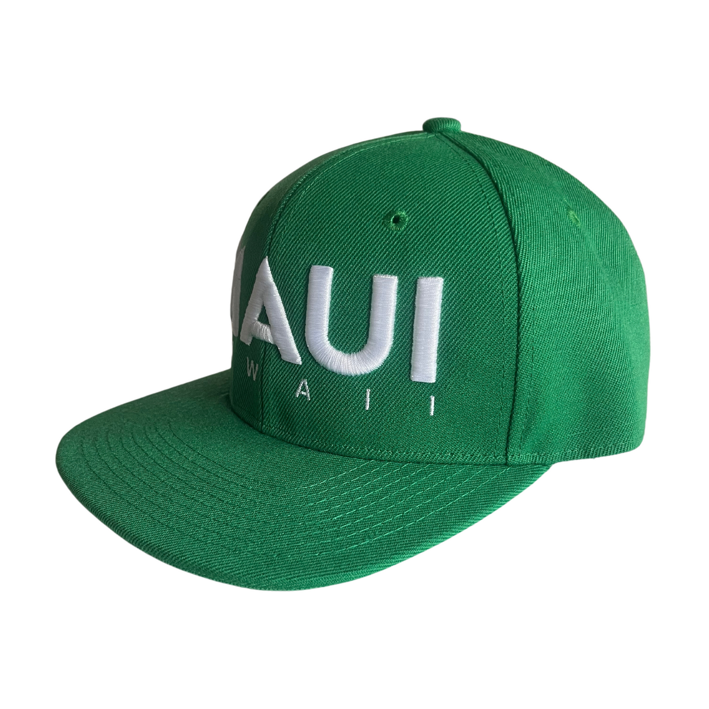 Maui Green and White Snapback Hat