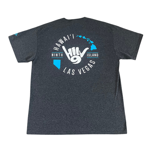HILV9 Signature Tee-Dark Heather Grey