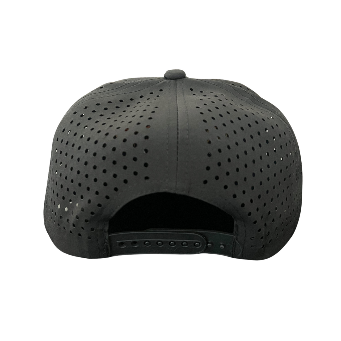 Jersey City New Jersey Tencel Laser Cut 7-panel Snapback Black Hat
