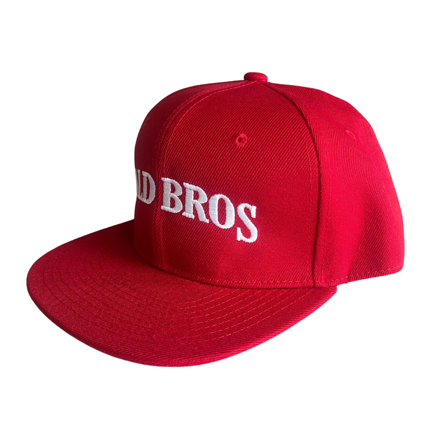 Bald Bros Snapback Red and White Hat