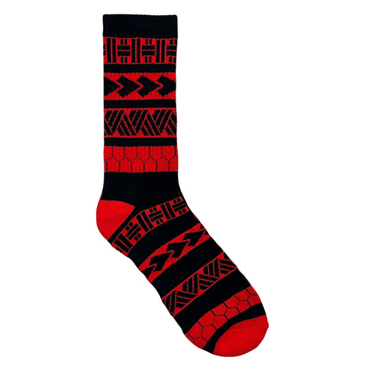 Footwork Brand Tribal Black and Red Socks