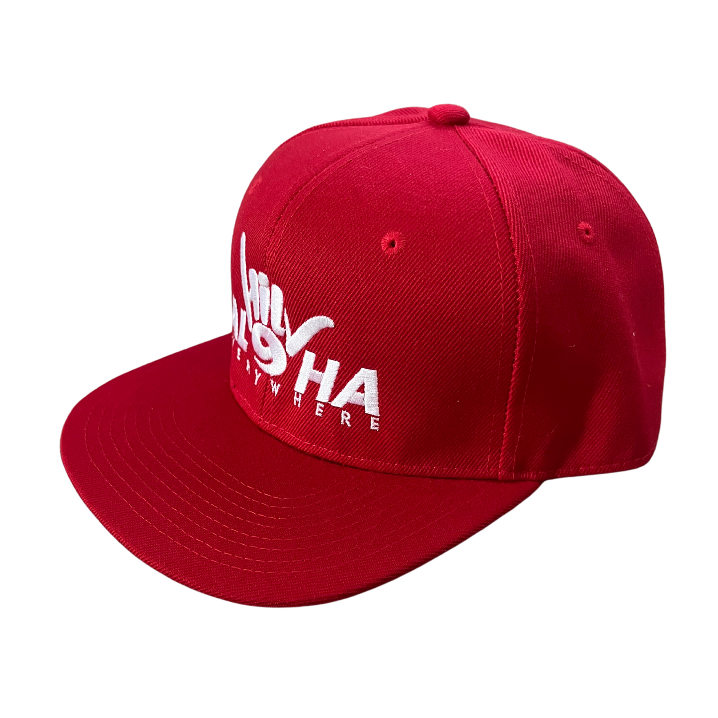 HILV9 Aloha Everywhere Snapback Red and White Hat