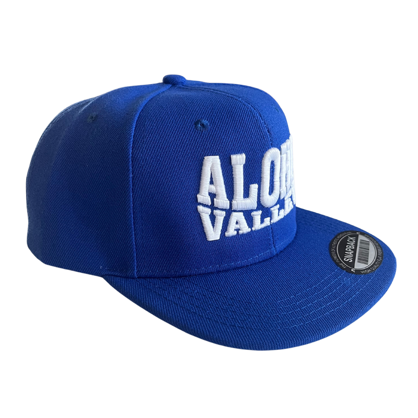 HILV9 Aloha Valley Royal Blue and White Snapback Hat