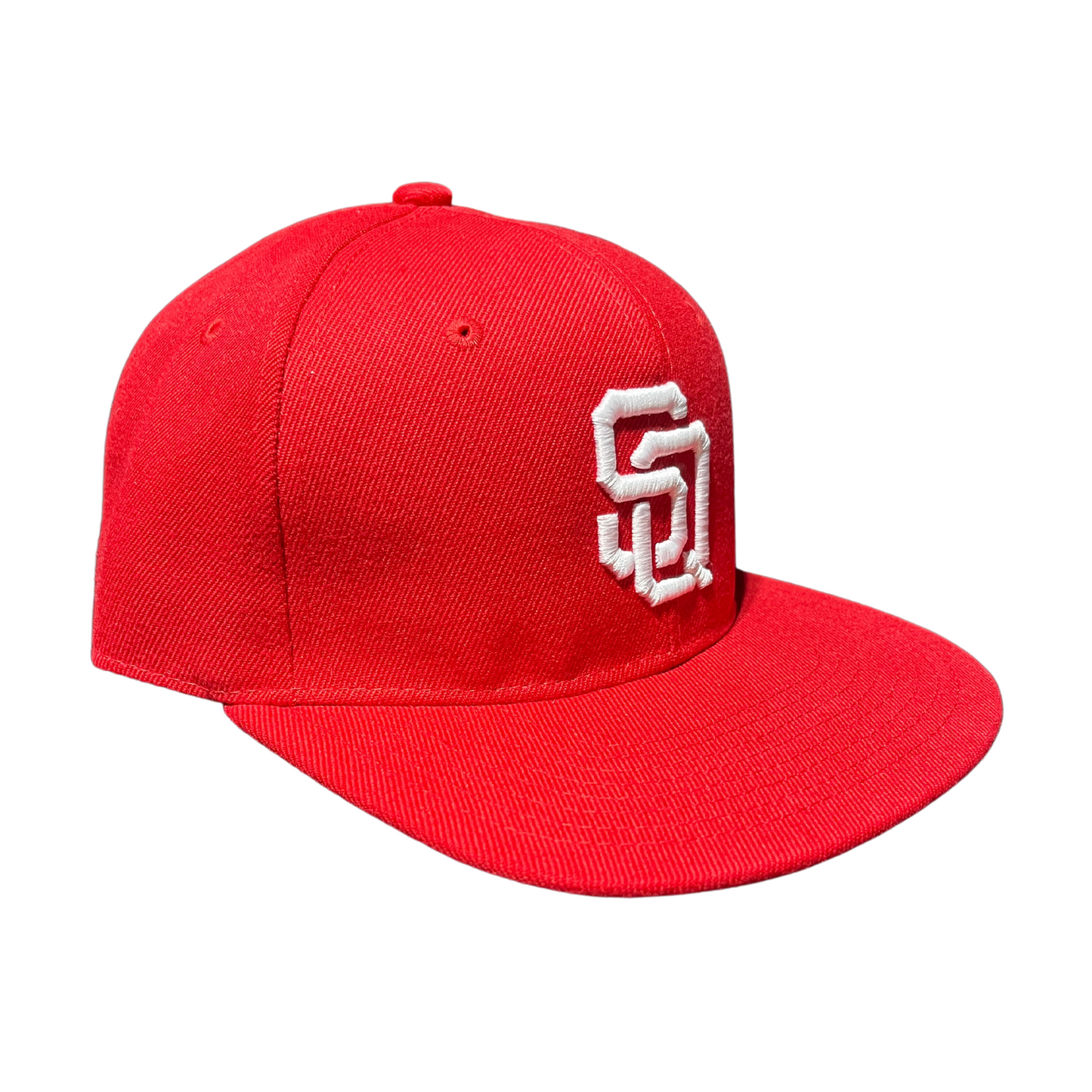 StitchQuarters SQ Snapback Red and White Hat