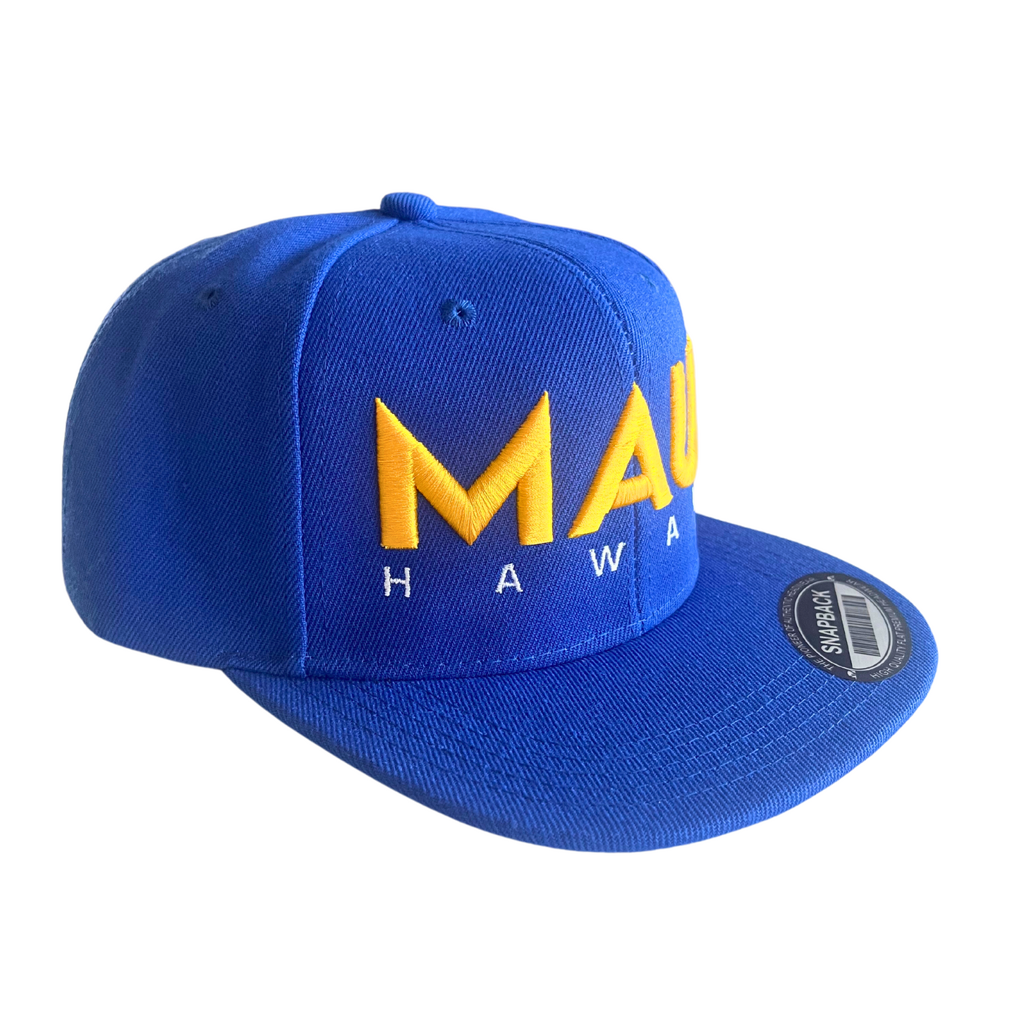 Maui Royal Blue Yellow and White Snapback Hat