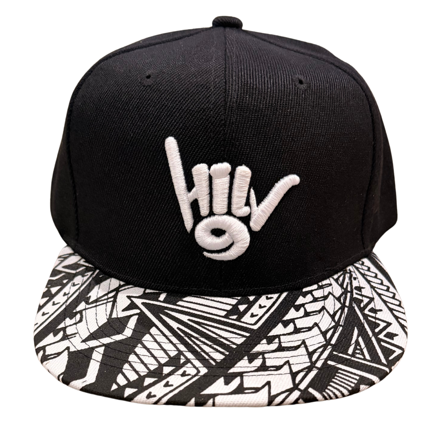 HILV9 H9 Shaka Black and White Tribal