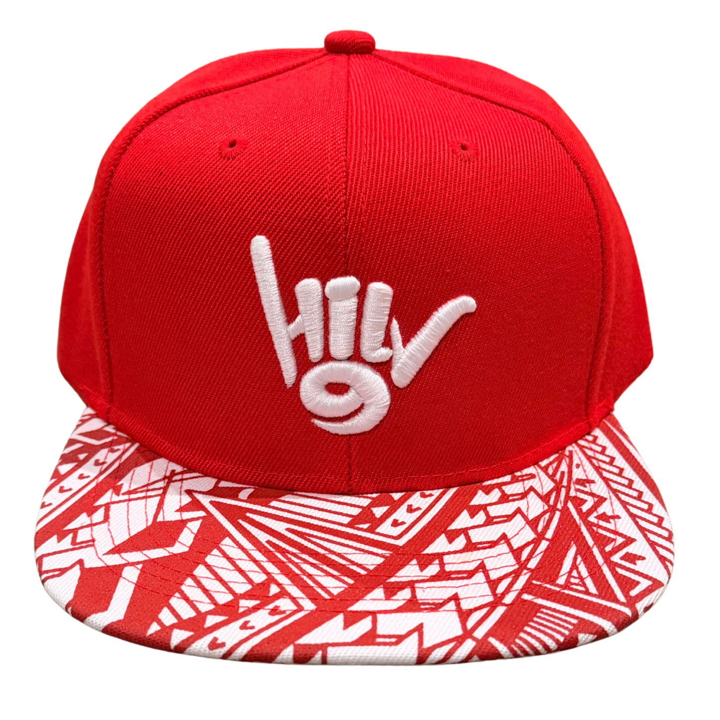 HILV9 H9 Shaka Red and White Tribal