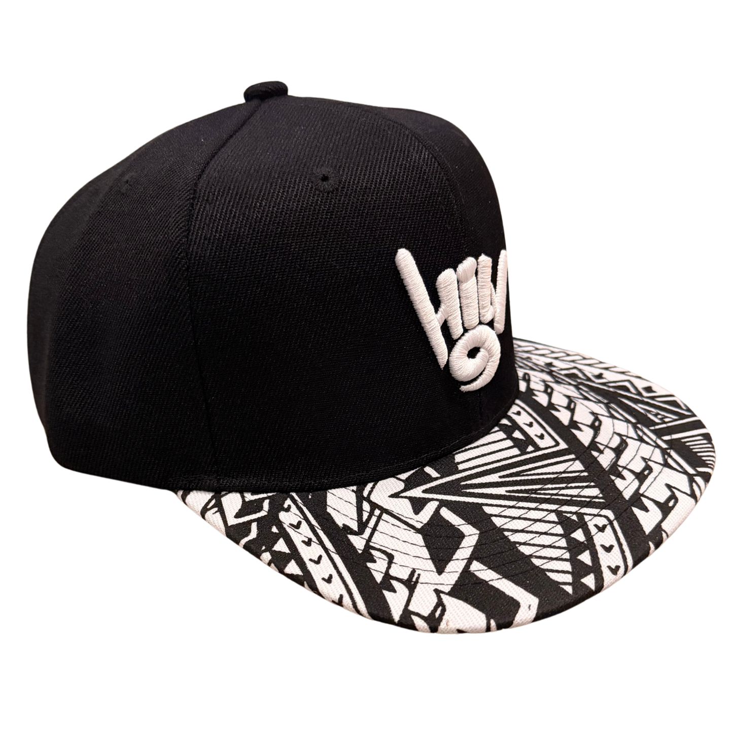HILV9 H9 Shaka Black and White Tribal