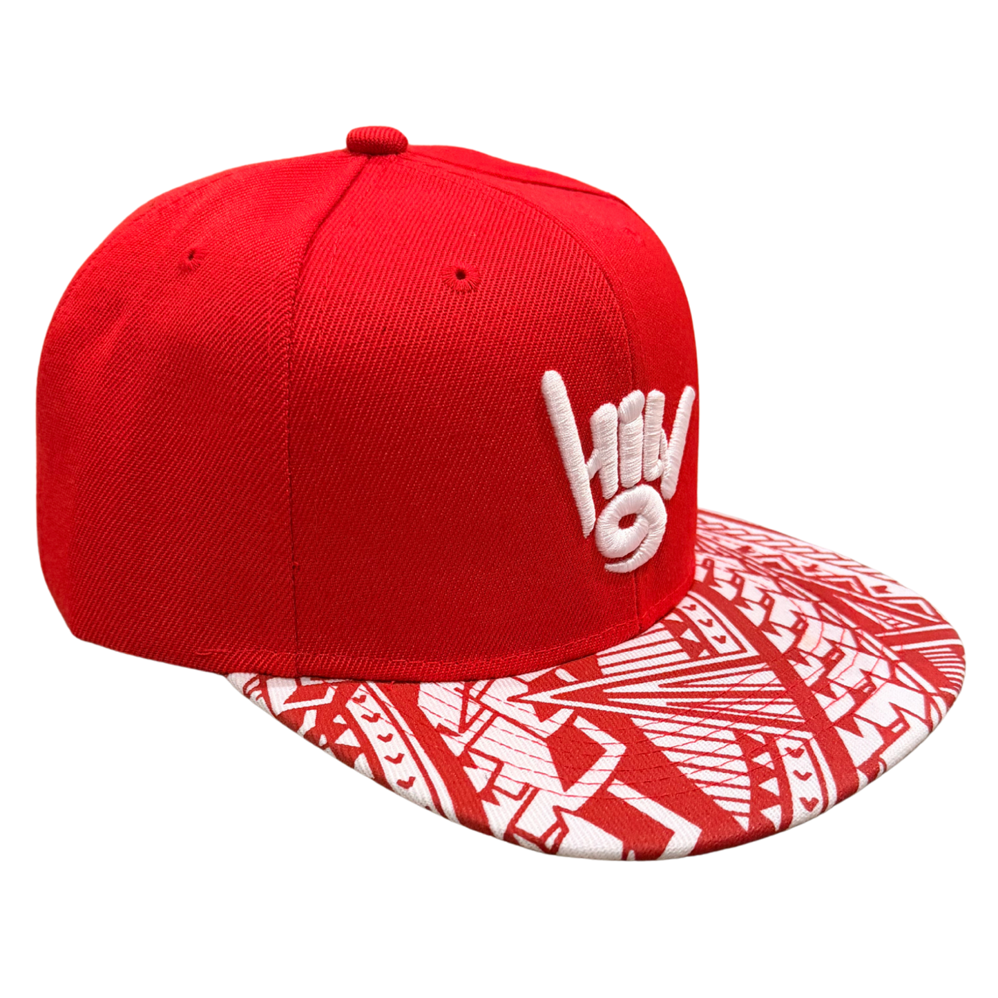 HILV9 H9 Shaka Red and White Tribal