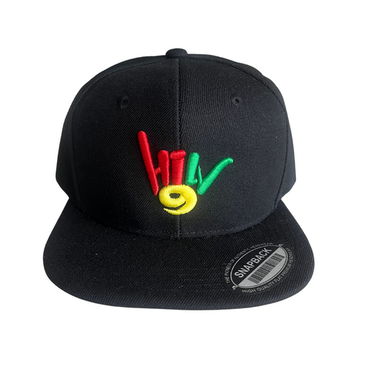 HILV9 Shaka Snapback Black Rasta Hat
