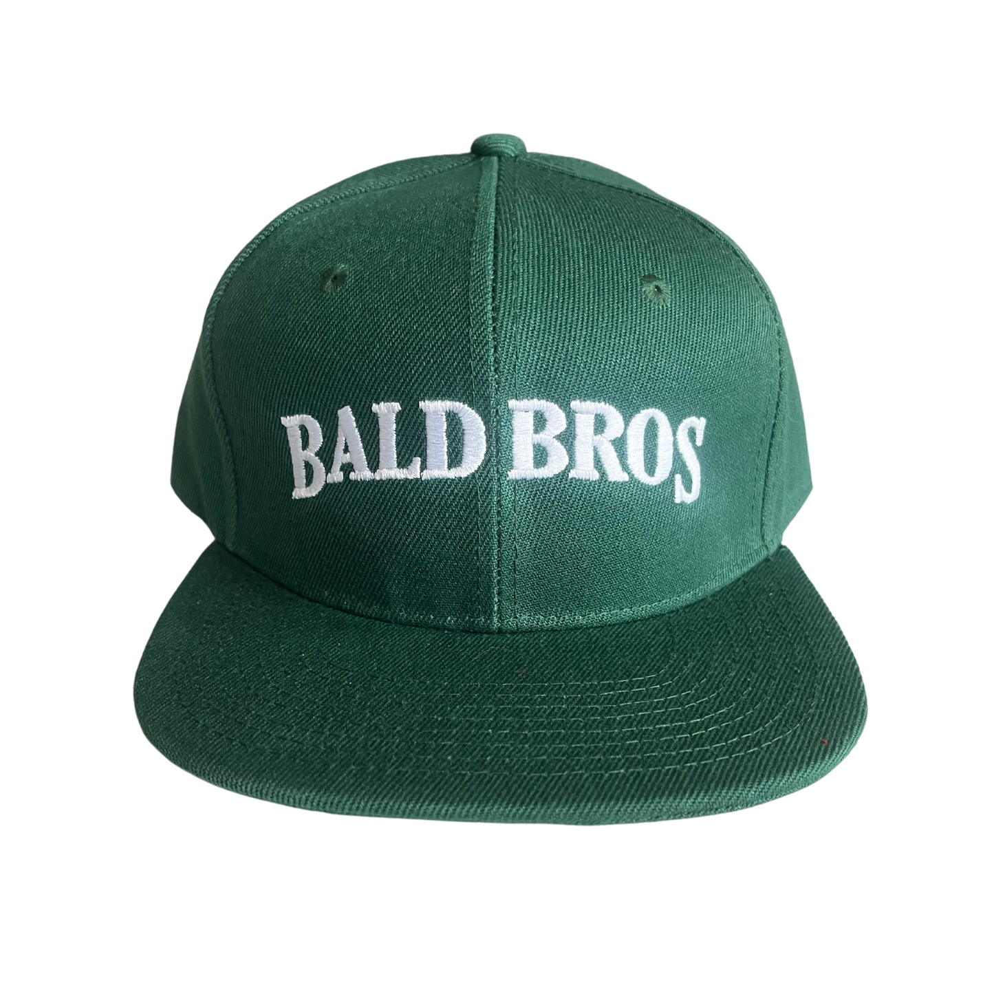 Bald Bros Snapback Green and White Hat