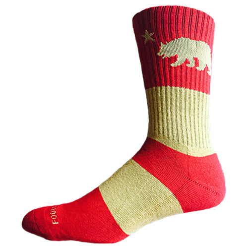 Footwork CBM California Bear Multi Stripe SF Niners Socks
