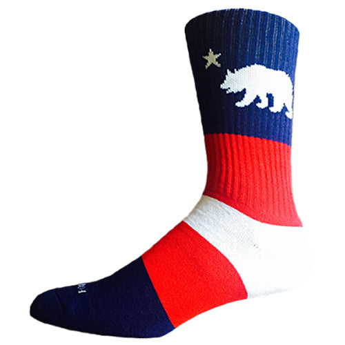 Footwork CBM California Bear Multi Stripe USA Socks