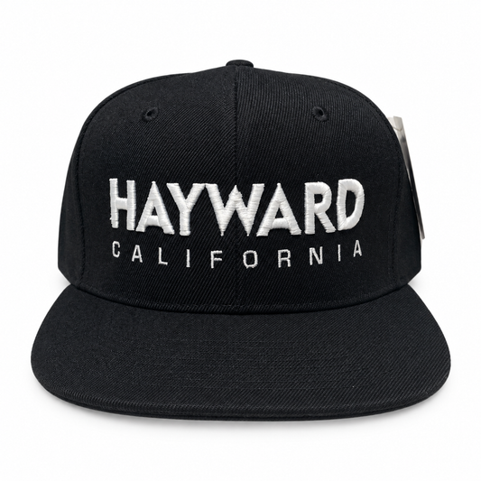 Hayward California City Snapback Hat front view