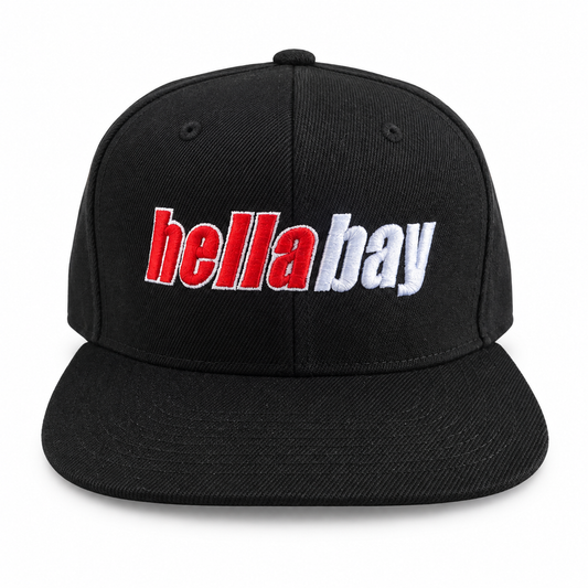 Hella Bay Snapback Hat front view