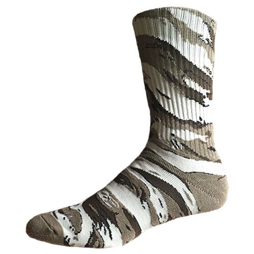 Footwork Brand Tiger Camo Brown Socks